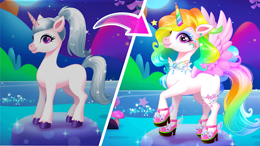 Unicorn Dress up Game for Kids ekran görüntüsü