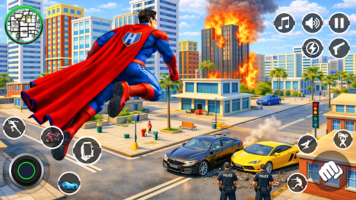 Superhero Simulator 3D ekran görüntüsü