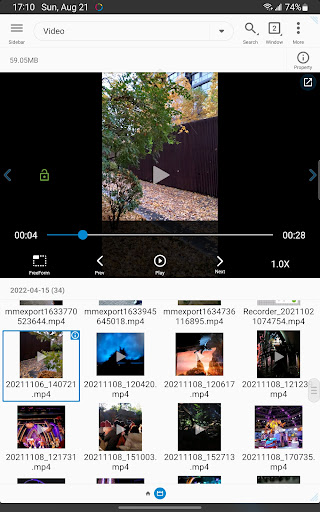 FV File Explorer ekran görüntüsü