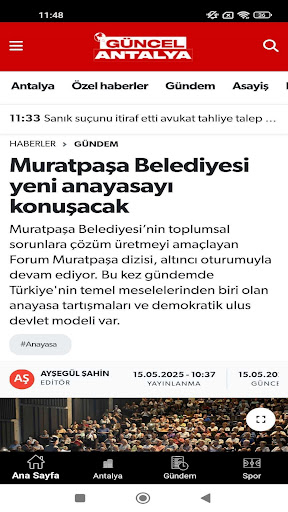 Güncel Antalya ekran görüntüsü