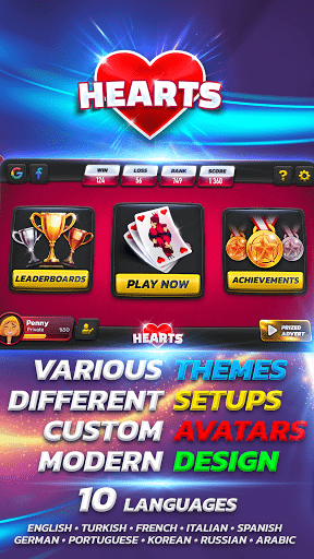 Hearts: Card Game ekran görüntüsü