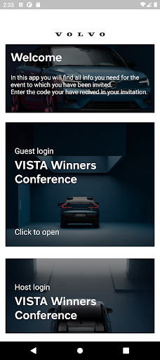 Volvo Event ekran görüntüsü