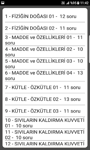 TYT ve AYT Fizik Soru Bankası ekran görüntüsü