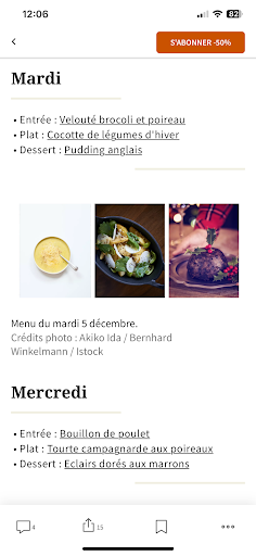 Le Figaro Cuisine et Recettes ekran görüntüsü