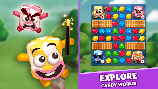 Lollipop & Marshmallow Match3 ekran görüntüsü