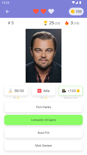 Aktörü Tahmin Et - Quiz Oyun ekran görüntüsü