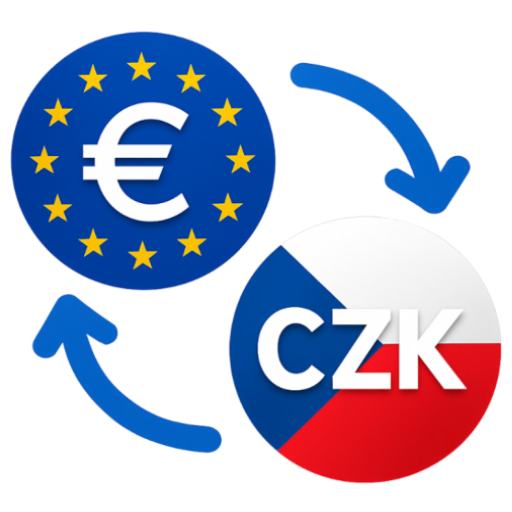 Euro to Czech Koruna Converter