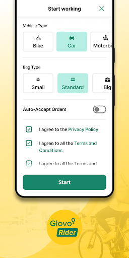 Glovo Rider for Couriers ekran görüntüsü