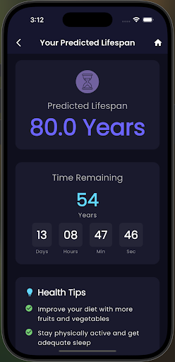 Death Clock AI ekran görüntüsü