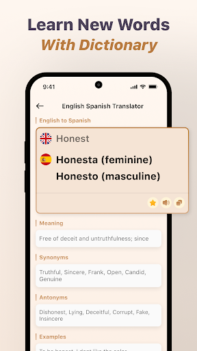 English Spanish Translator ekran görüntüsü