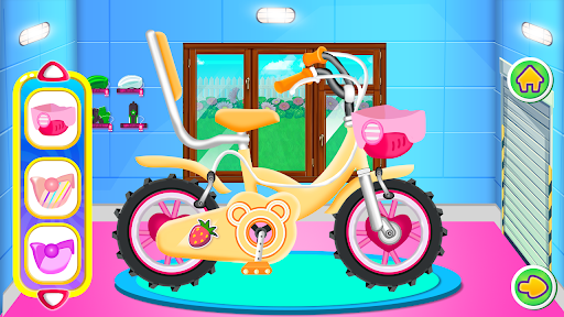 Girl Bicycle Repair Wash Salon ekran görüntüsü