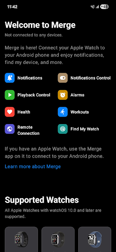 Merge - Apple Watch to Android ekran görüntüsü