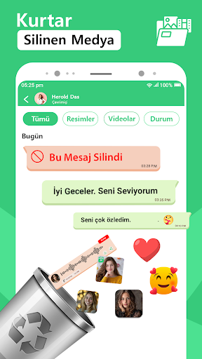Silinen Mesajların Kurtarılmas ekran görüntüsü