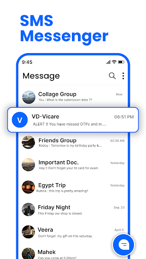 Messenger : SMS Home ekran görüntüsü
