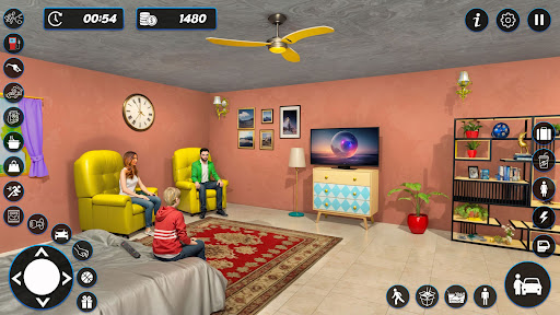 Baba Aile Mutlu Oyunlar 3D ekran görüntüsü
