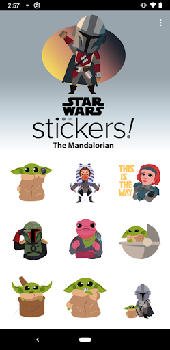 The Mandalorian Stickers ekran görüntüsü