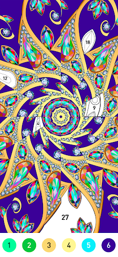 Mandala Pattern Coloring Game ekran görüntüsü