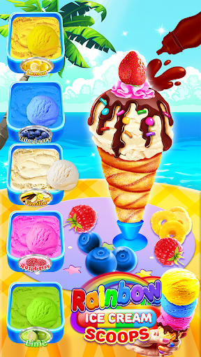 Rainbow Ice Cream Scoops ekran görüntüsü