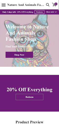 Nature And Animals FashionShop ekran görüntüsü