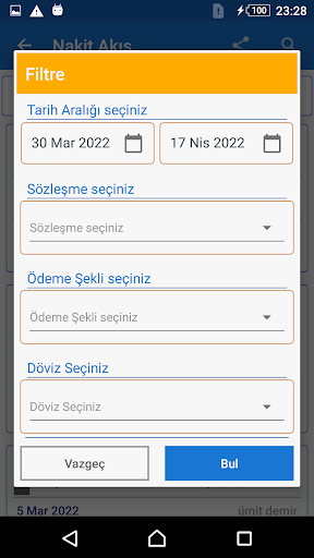 Kira Takip ekran görüntüsü