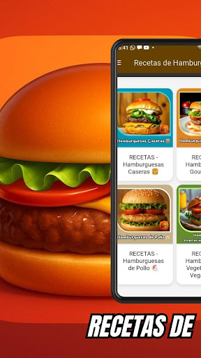 Recetas de Hamburguesas ekran görüntüsü