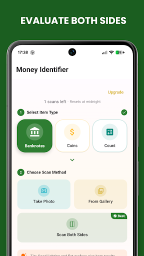 Banknot & Madeni Para Tarayıcı ekran görüntüsü