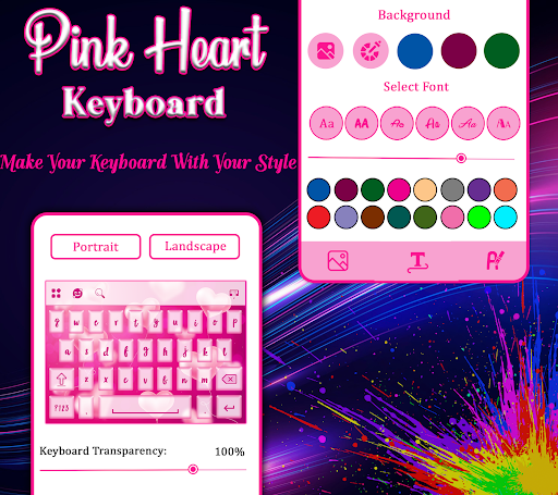 Pink Love Keyboard ekran görüntüsü