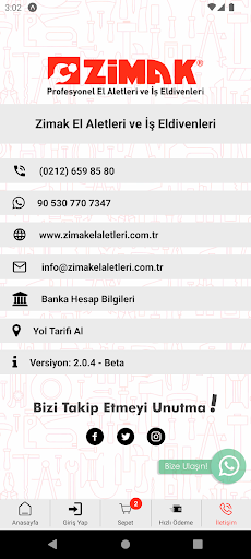 Zimak ekran görüntüsü