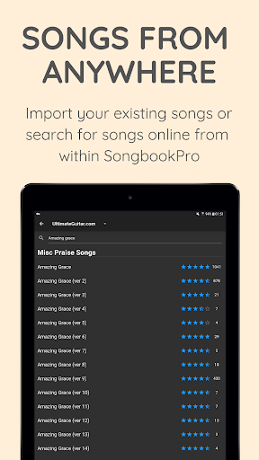 SongbookPro ekran görüntüsü