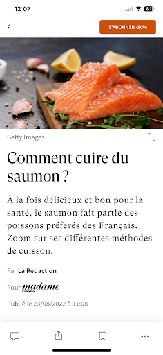 Le Figaro Cuisine et Recettes ekran görüntüsü
