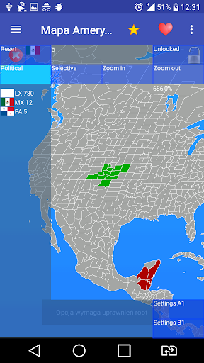 Map of North America ekran görüntüsü