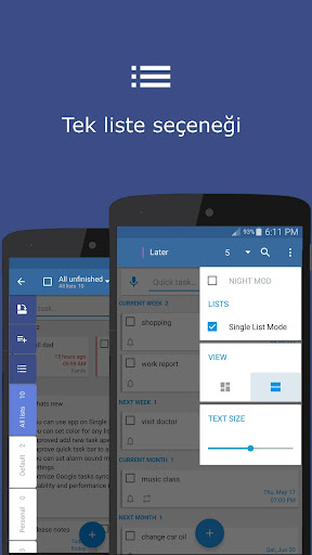 Yapılacak hatırlatıcı ekran görüntüsü