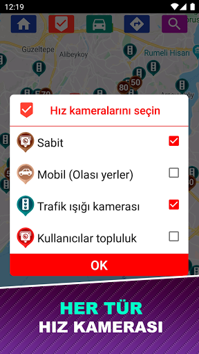 Hız Kameraları ekran görüntüsü