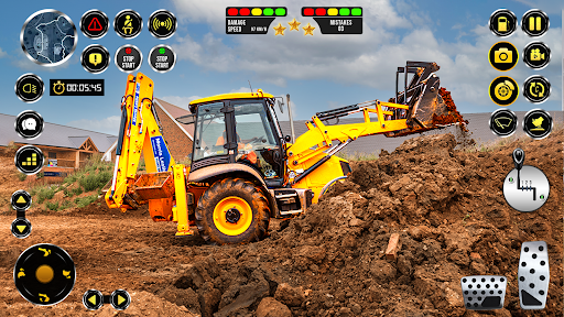 jcb eksavatör simülatör oyunla ekran görüntüsü