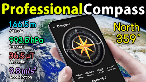 Compass - Dijital Pusula ekran görüntüsü