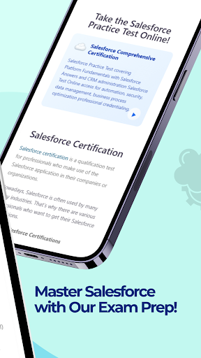 Salesforce Practice Test ekran görüntüsü