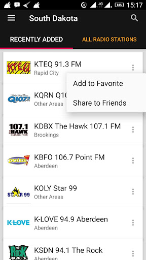 South Dakota Radio Stations ekran görüntüsü