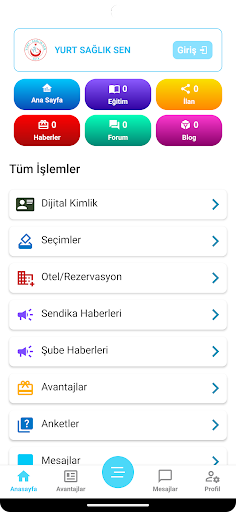 Yurt Sağlık Sen ekran görüntüsü