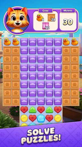Cat Crunch - Match 3 Games ekran görüntüsü