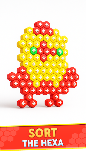 Hexa Color Sorting Away Puzzle ekran görüntüsü