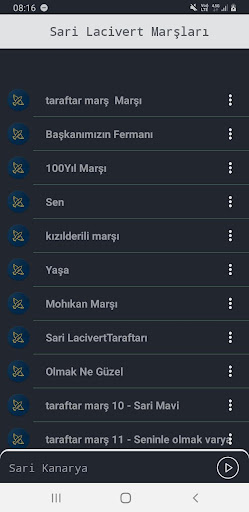 Taraftar Marşları (İnternetsiz ekran görüntüsü