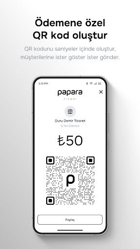 Papara Ticari ekran görüntüsü