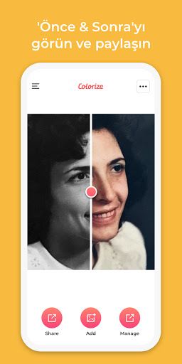Colorize Photomyne'den ekran görüntüsü