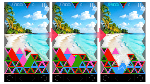 Triangles - fun puzzle game ekran görüntüsü