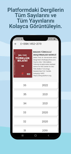 Dergi Platformu ekran görüntüsü