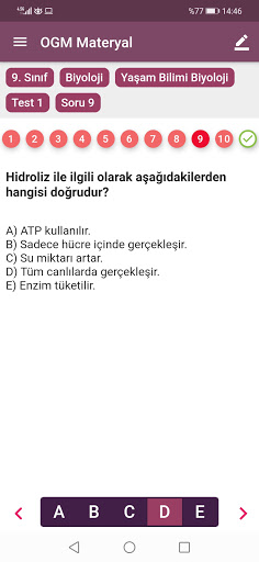 OGM Materyal Soru Bankası ekran görüntüsü