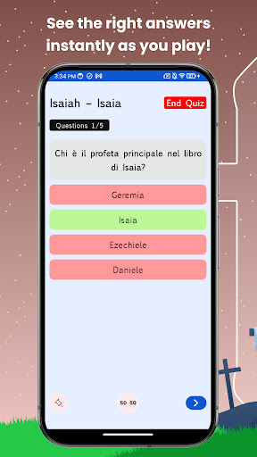 Italian Bible Quiz ekran görüntüsü