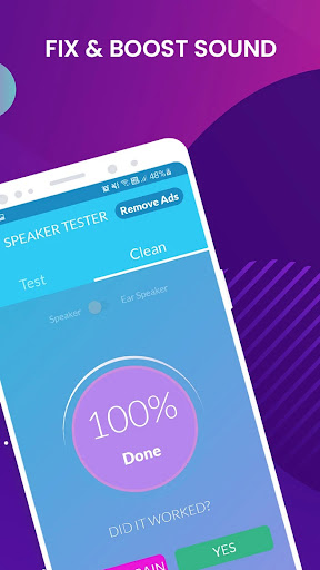Hoparlör test temizleyici ekran görüntüsü