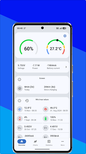 Bamowi - Battery Info & Widget ekran görüntüsü