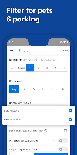 Apartments & Rentals - Zillow ekran görüntüsü